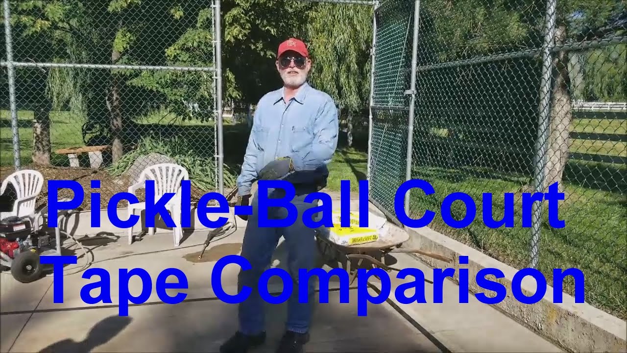 Pickle-Ball Court Taping Comparison- DIY