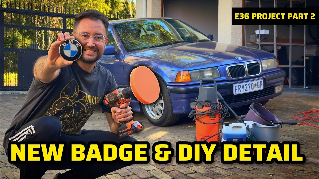 BMW Badge Replacement & DIY Detail/Polish | E36 Project Part 2