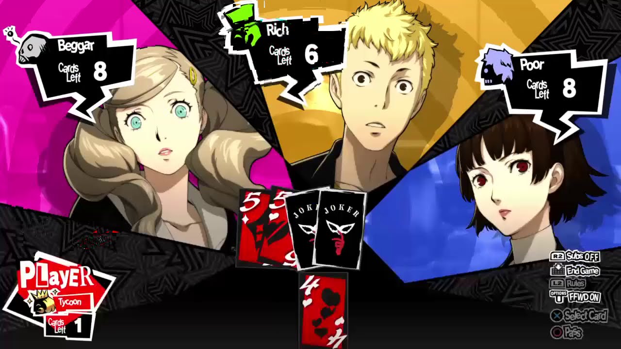 Persona 5 Royal but they all look so shocked in Tycoon