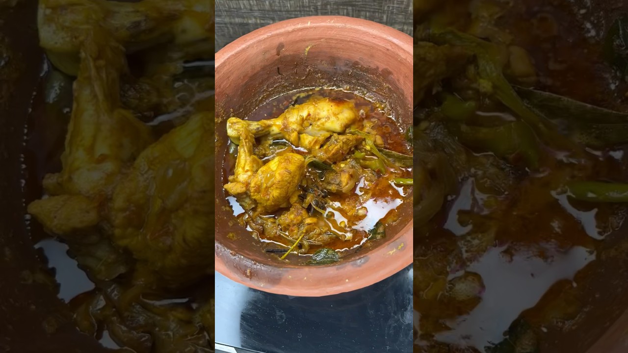 #chicken curry in pot 🍗🍗😋||kundalo kodikura 😋|| ##chicken fry in pot ##chicken recipe in telugu