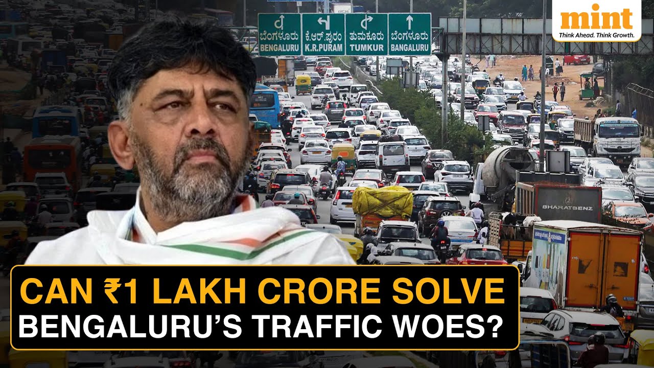 Bengaluru Traffic: DK Shivakumar&rsquo;s ₹1 LAKH CRORE Infra Projects To END Traffic Woes&nbsp;|&nbsp;Will&nbsp;It&nbsp;Work?