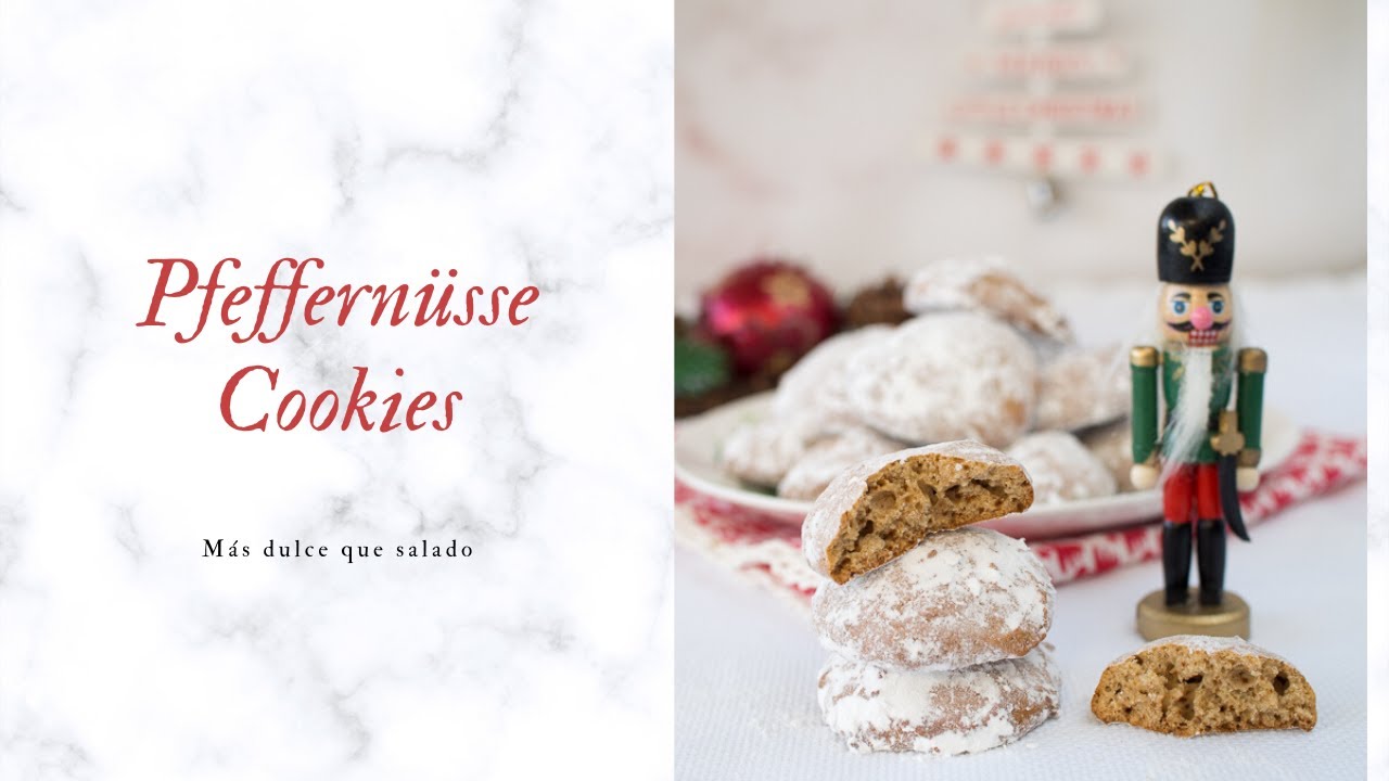 Pfeffernüesse Cookies. Galletas abizcochadas alemanas