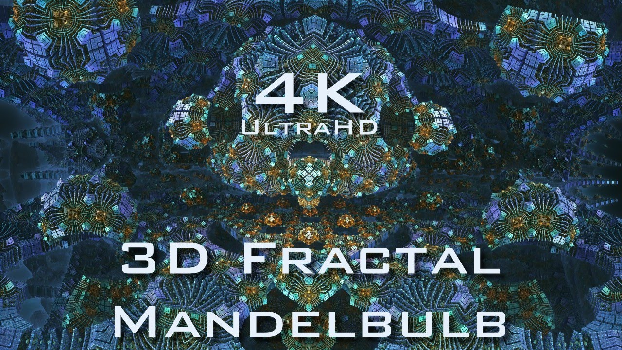 4K Fractal Matrix - Mandelbulb 3D fractal UltraHD 2160p