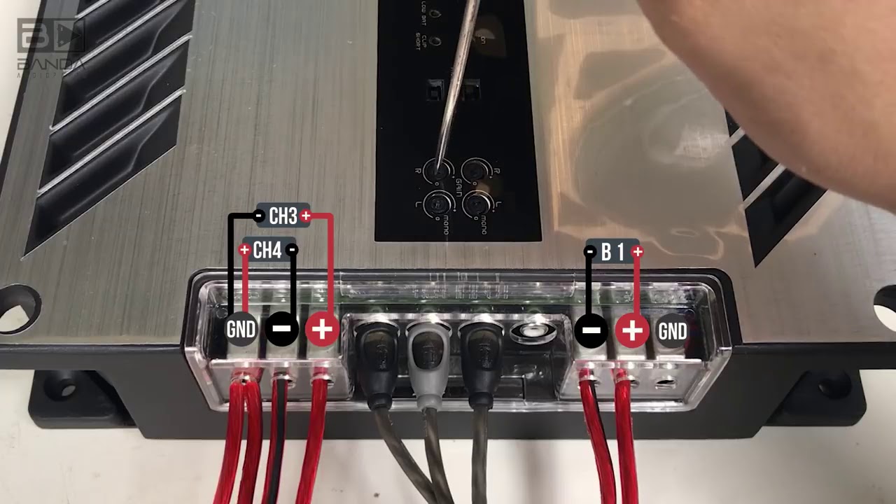 Como Fazer a Ligação em Bridge no Amplificador Banda? Instalar Amplificador 1