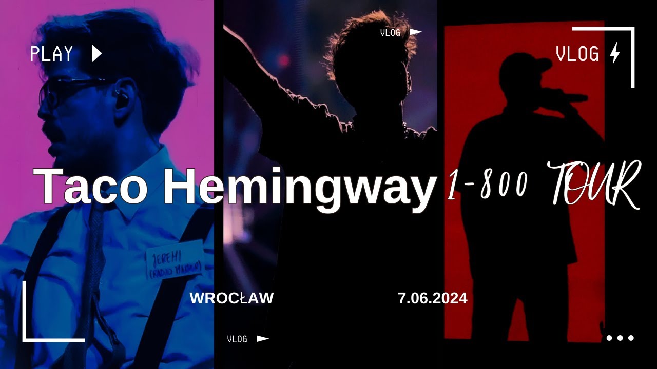 Taco Hemingway 1-800-TOUR 2024 Wrocław | KONCERT VLOG