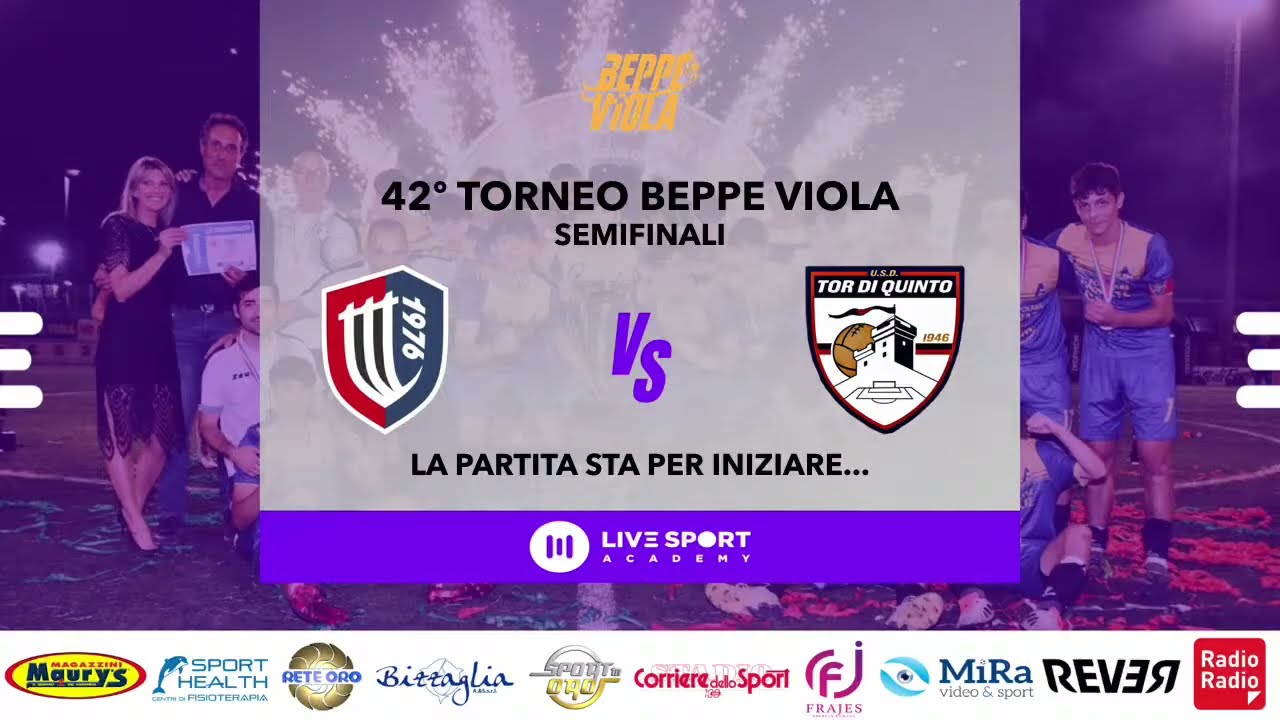 Diretta 42º Torneo Beppe Viola - Semifinali: Tor Tre Teste vs Tor Di Quinto.