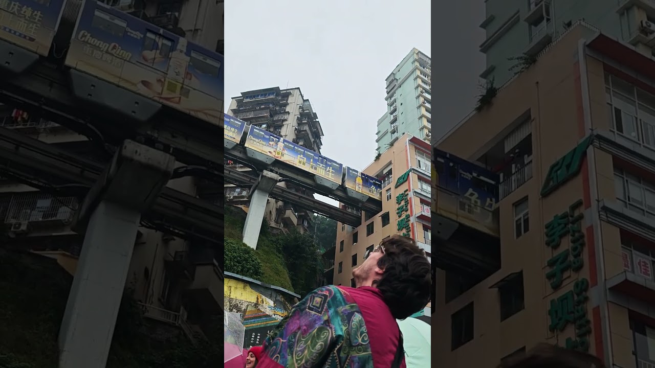 El tren que entra en un edificio WTF