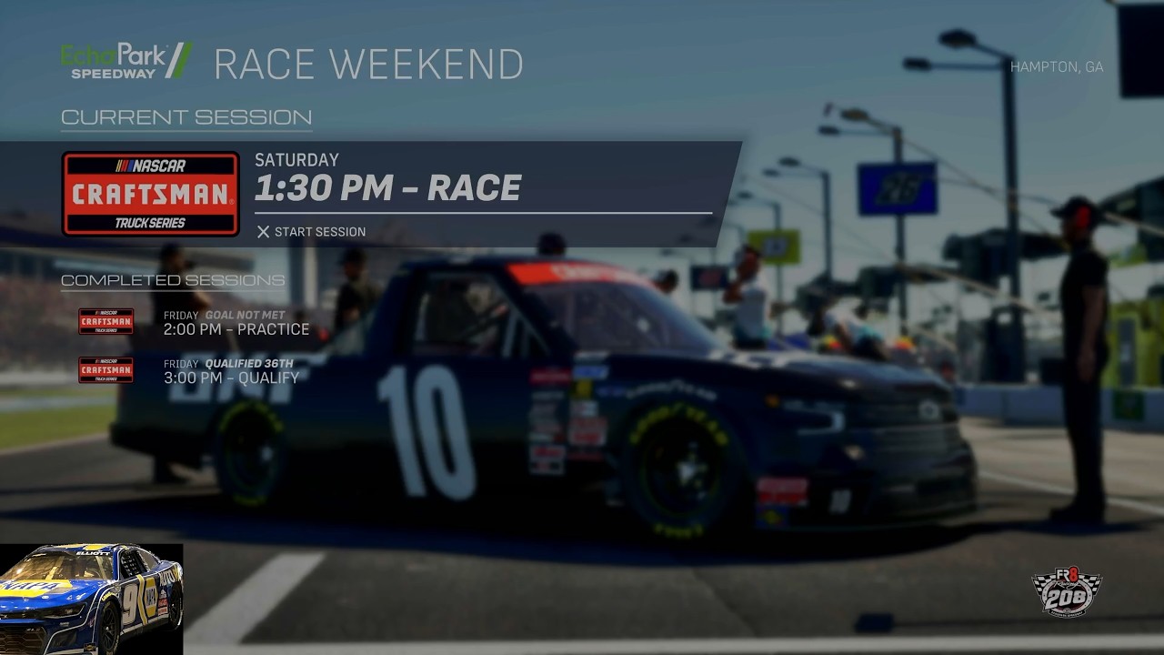 NASCAR 25 Trucks Atlanta Echo Park FR8 Racing 208
