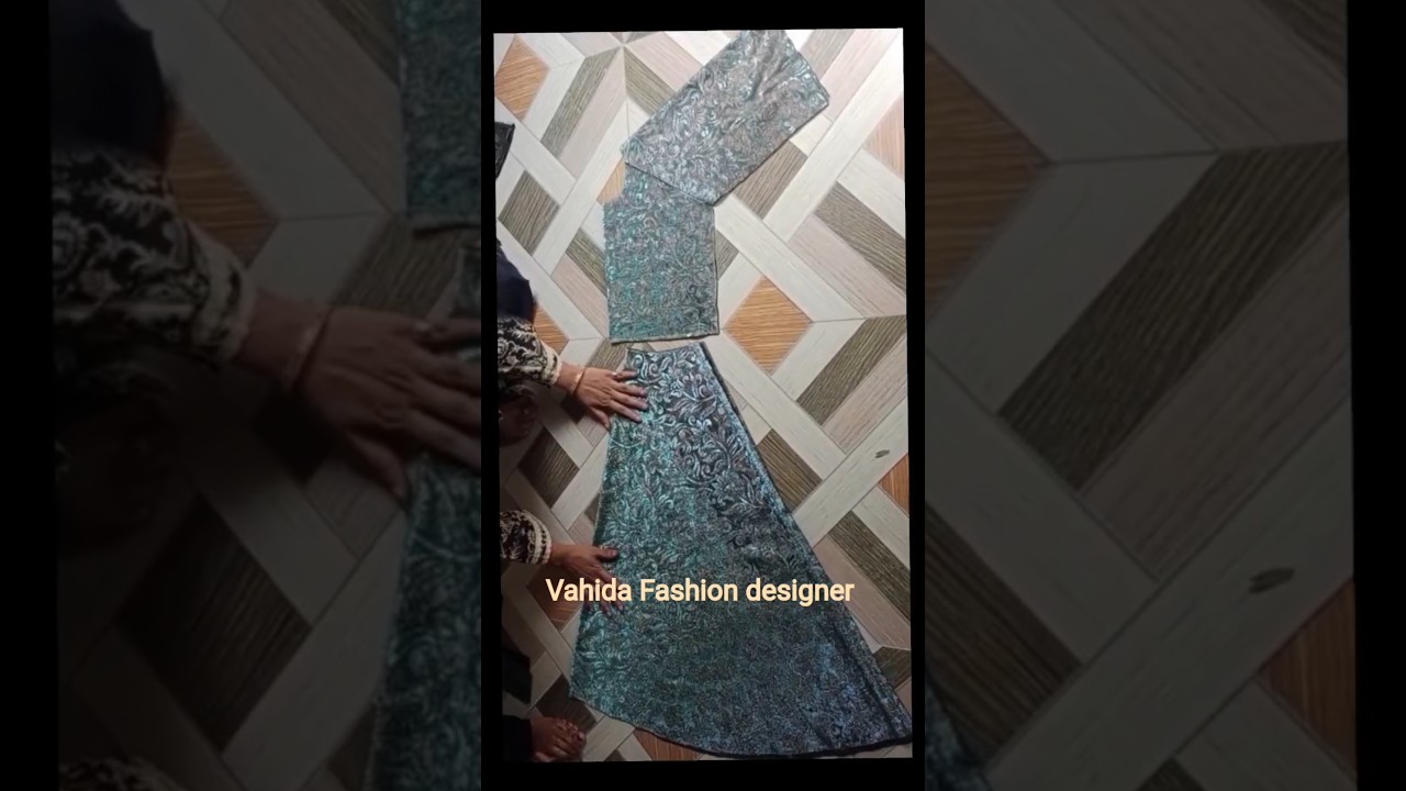 Umbrella Cut and Raglan Sleeves Fusion! 🤩#shorts #vahidafashiondesigner