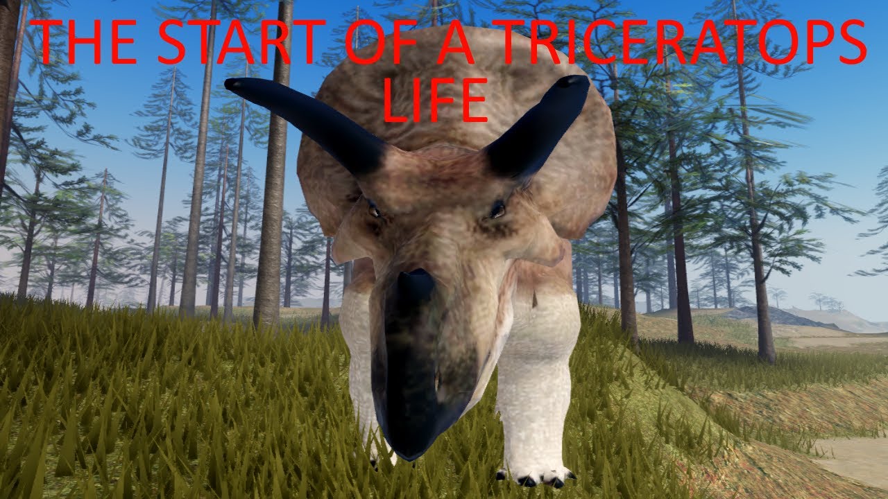 THE START OF A TRICERATOPS LIFE [Roblox Dinosaur World Mobile]