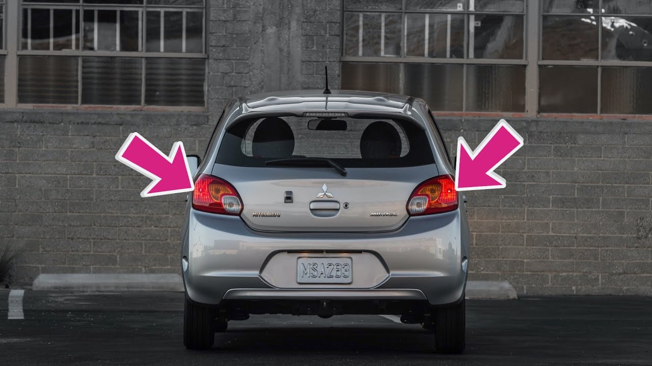 Mitsubishi Mirage — замена лампы стоп-сигнала