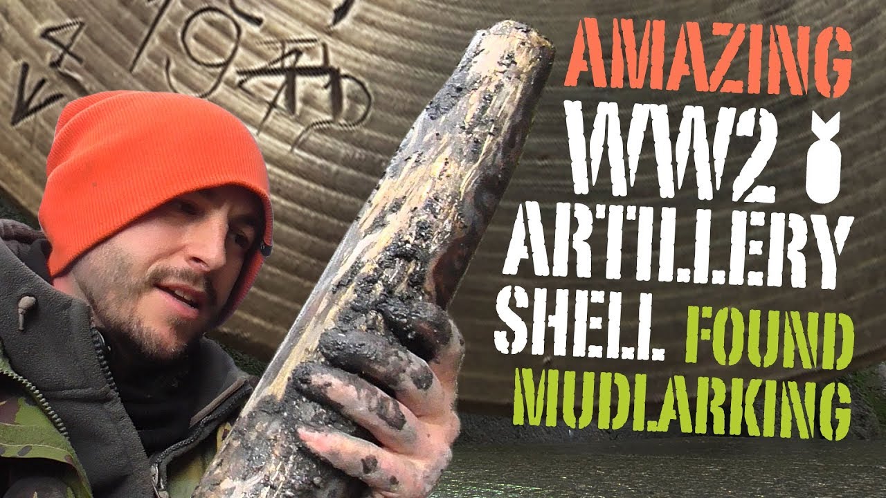 AMAZING WW2 artillery shell found Mudlarking The River Thames - London