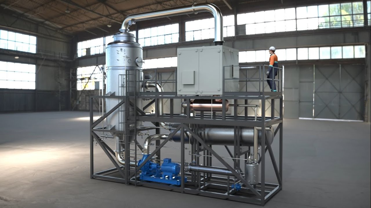 Evaporador industrial de aguas residuales por recompresión mecánica de vapor - Desalt Series