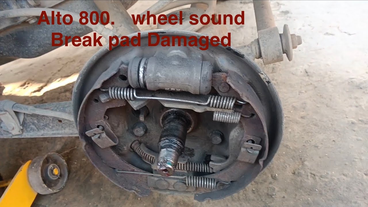 Maruti Suzuki Alto 800 | Break pad damaged | rear wheel main sound #alto800 #maruti #breakpad 
