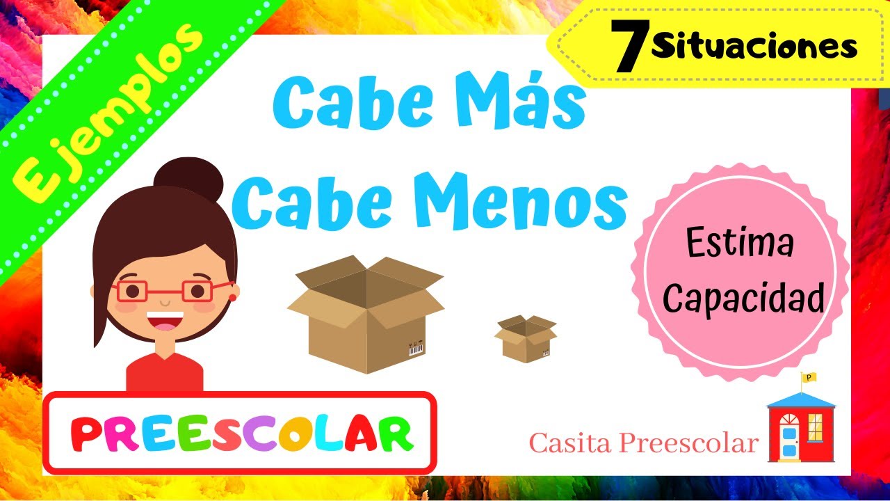 CAPACIDAD PREESCOLAR Ejemplos en 7 situaciones.