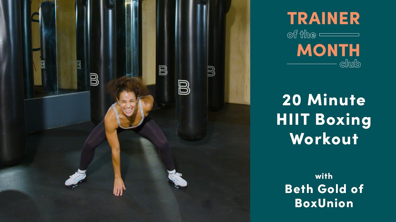 20 Minute HIIT Boxing Workout Beth Gold | Trainer of the Month Club | Well+Good