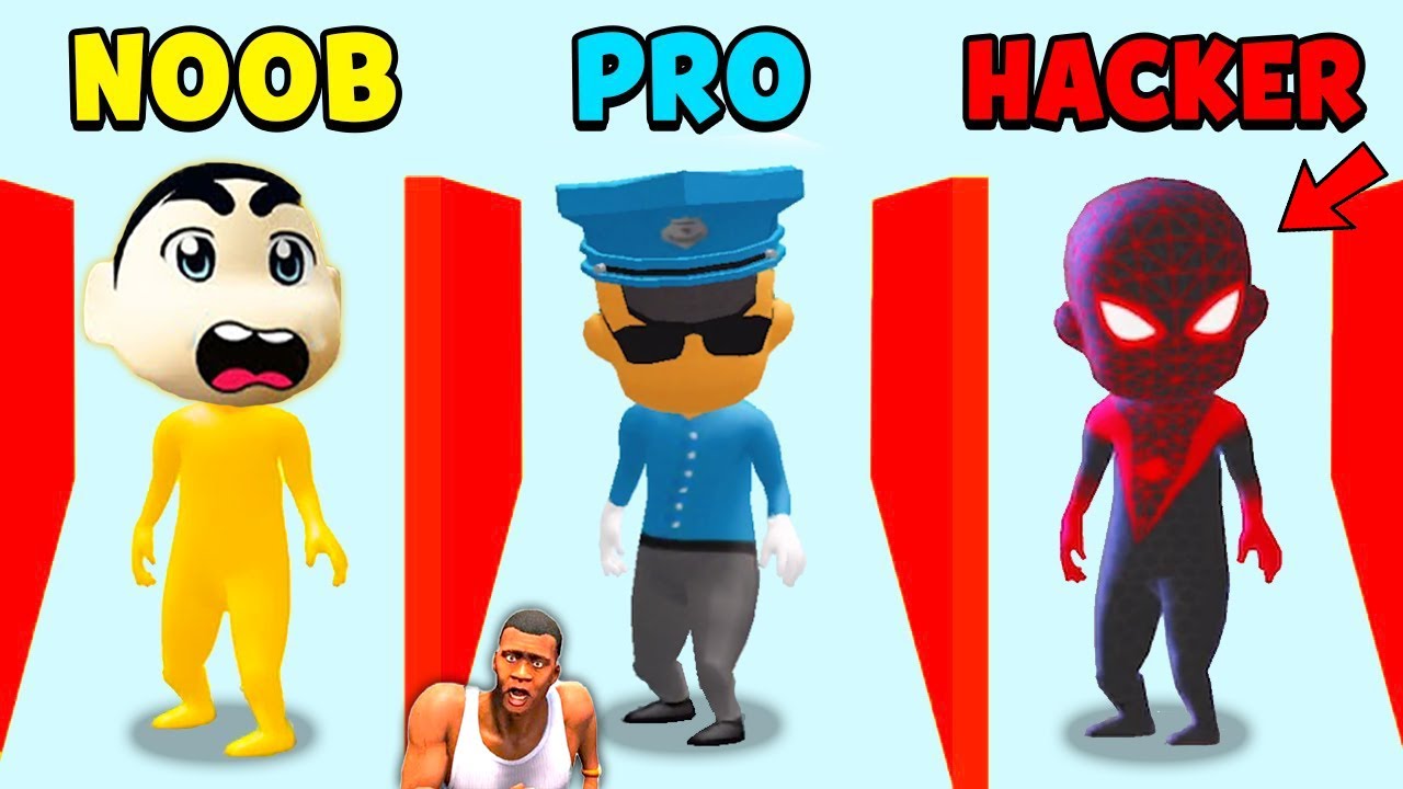 NOOB vs PRO vs HACKER - Hide 'N Seek with CHOP and SHINCHAN FRANKLIN