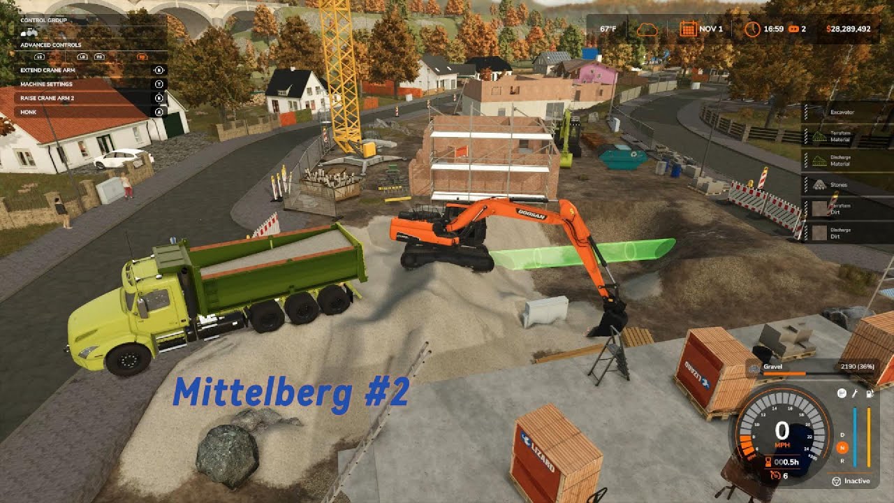 Mittelberg digging out to lay some pipe