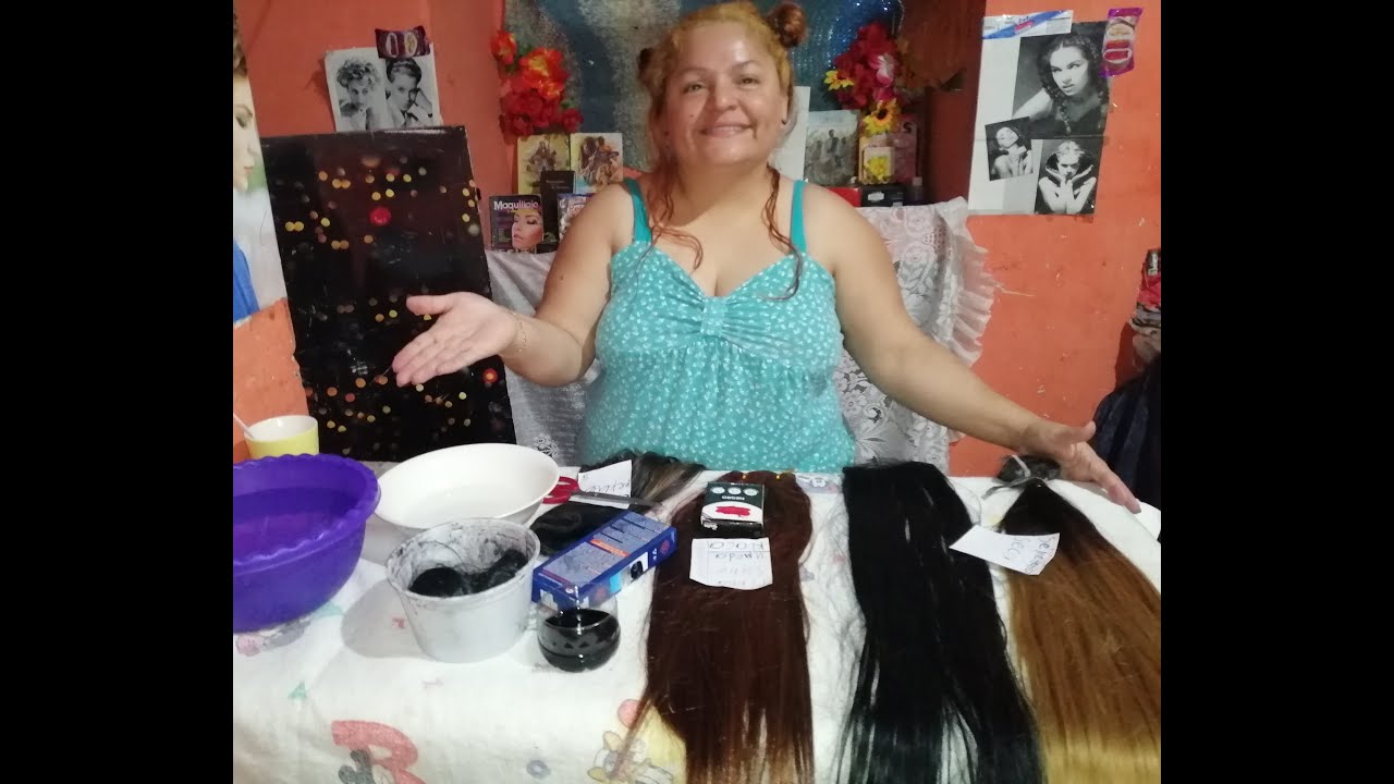Como teñir una peluca o extensión