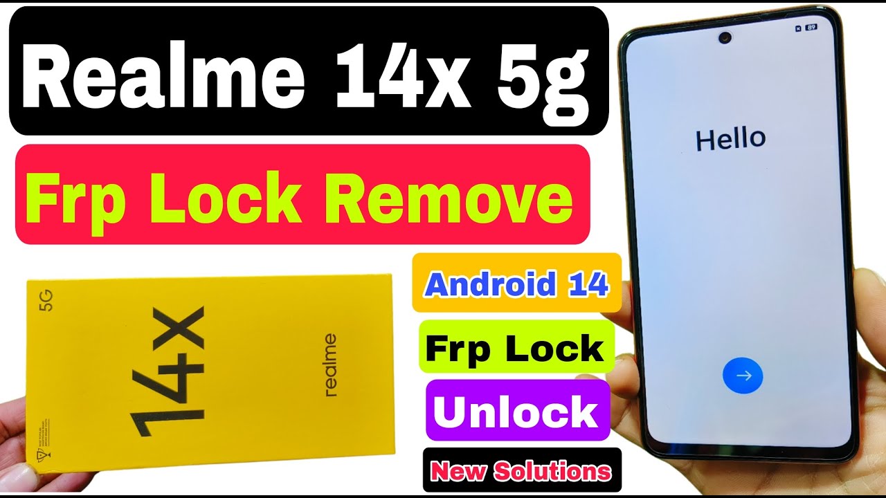 realme 14x 5g (rmx3940) frp unlock android 14 / realme 14x 5g frp lock kaise tode / new solution