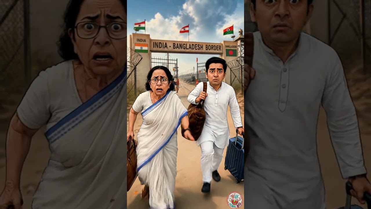 Didi bhaipo palache🏃&zwj;♀️&zwj;➡️🤣...#didi #bhaipo #kolkata #cartoon #bjp #funny