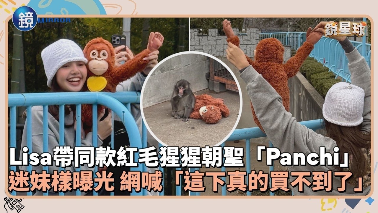 Lisa帶同款紅毛猩猩朝聖「Panchi」！　私下迷妹樣曝光　網喊：「這下真的買不到了」｜鏡週刊Ｘ鏡新聞