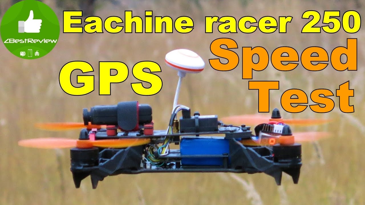 ✔ Eachine racer 250 Тест скорости GPS Speed Test. Banggood