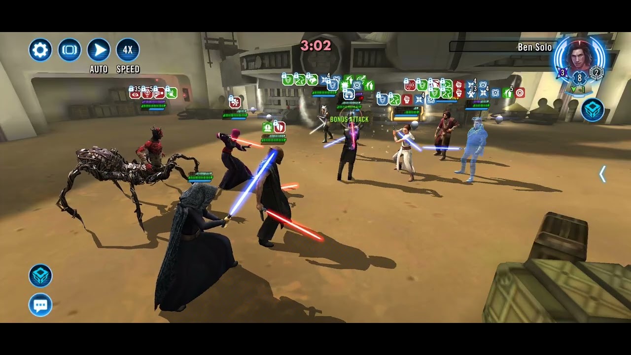 Stranger vs Rey gac 5v5 swgoh