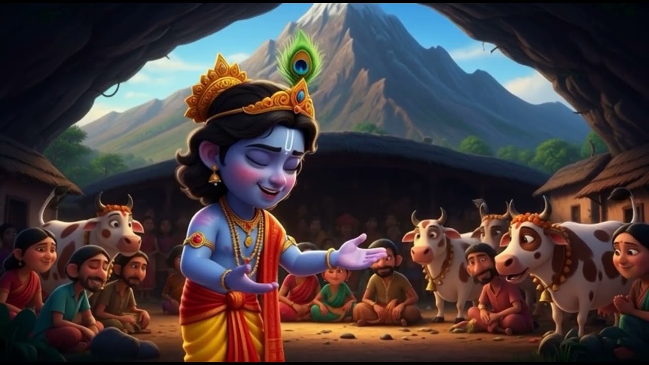 नन्हे कृष्ण का चमत्कार | A Divine Pixar Style Story”