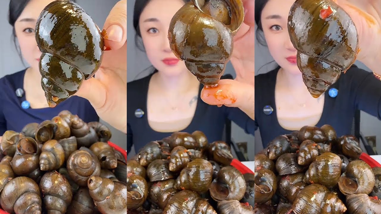 【Yummy】Spicy River Snails🐚🌶#mukbang#asmr