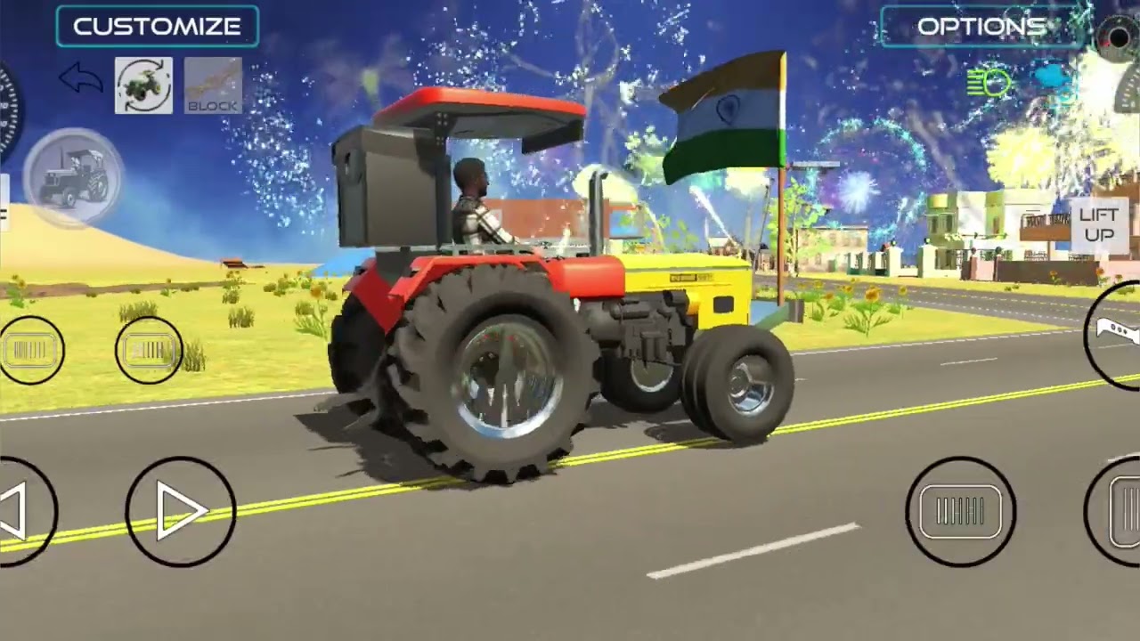 Modified HMT tractor driving 😈Indian game 😈Tractor wala game 😈stunts 😈dj dance game 😈gaming video 