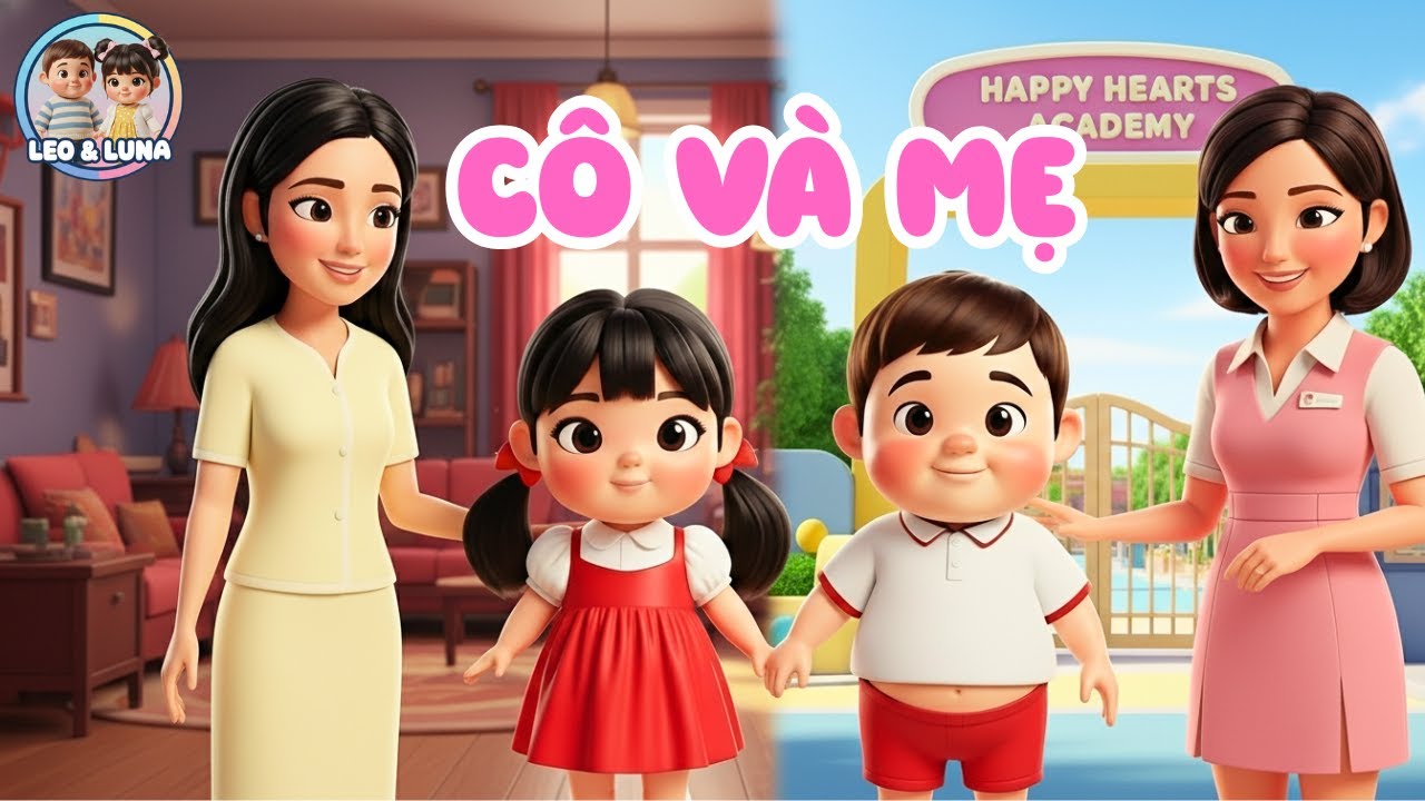 Cô Và Mẹ (Bản 3D Cảm Động Nhất) 👩‍🏫❤️ | Nhạc Thiếu Nhi Vui  Hay Nhất | Bài Hát Về Cô Giáo | Leo Luna