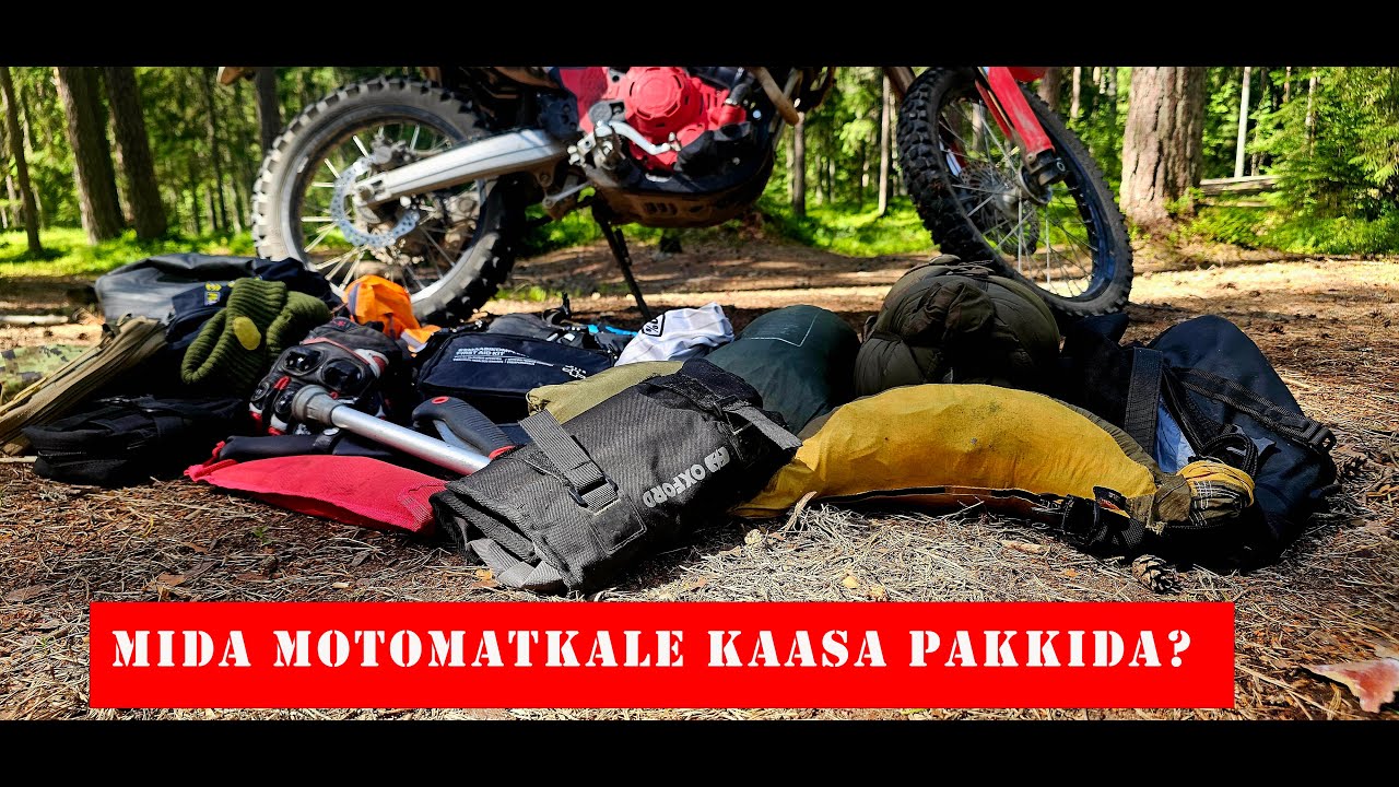 Mida pakkida nädalasele TET motomatkale? | Minimalistlik moto varustus