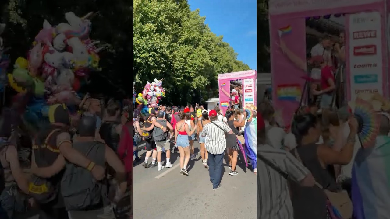 Berlin Gets Colorful at CSD Pride! 🌈✨ #berlin #pride #pridemonth #queer #lgbt #lgbtq #germany