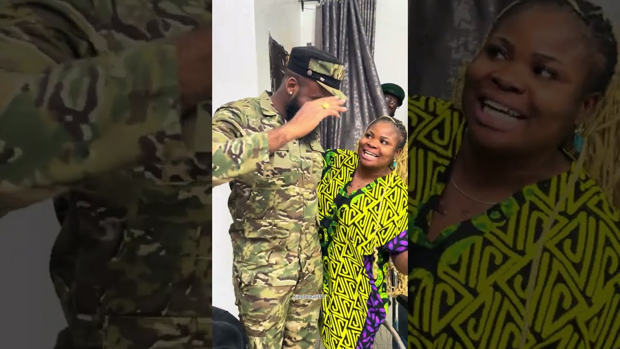 Wife pretends to soldier husband 