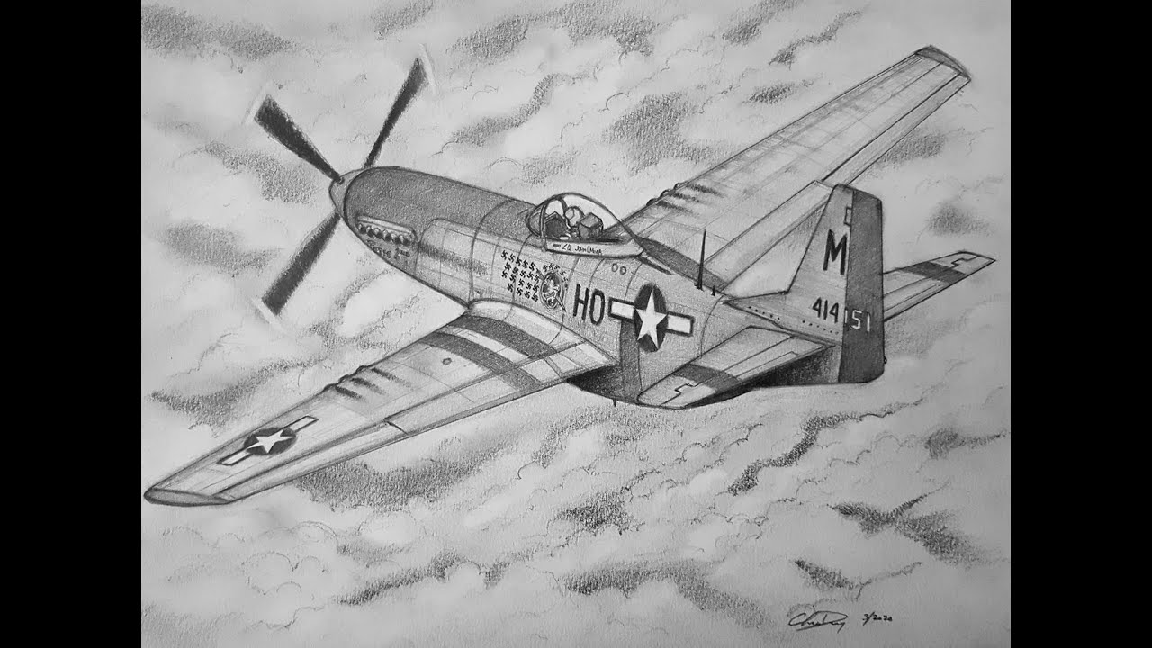 How to Draw a P-51D Mustang