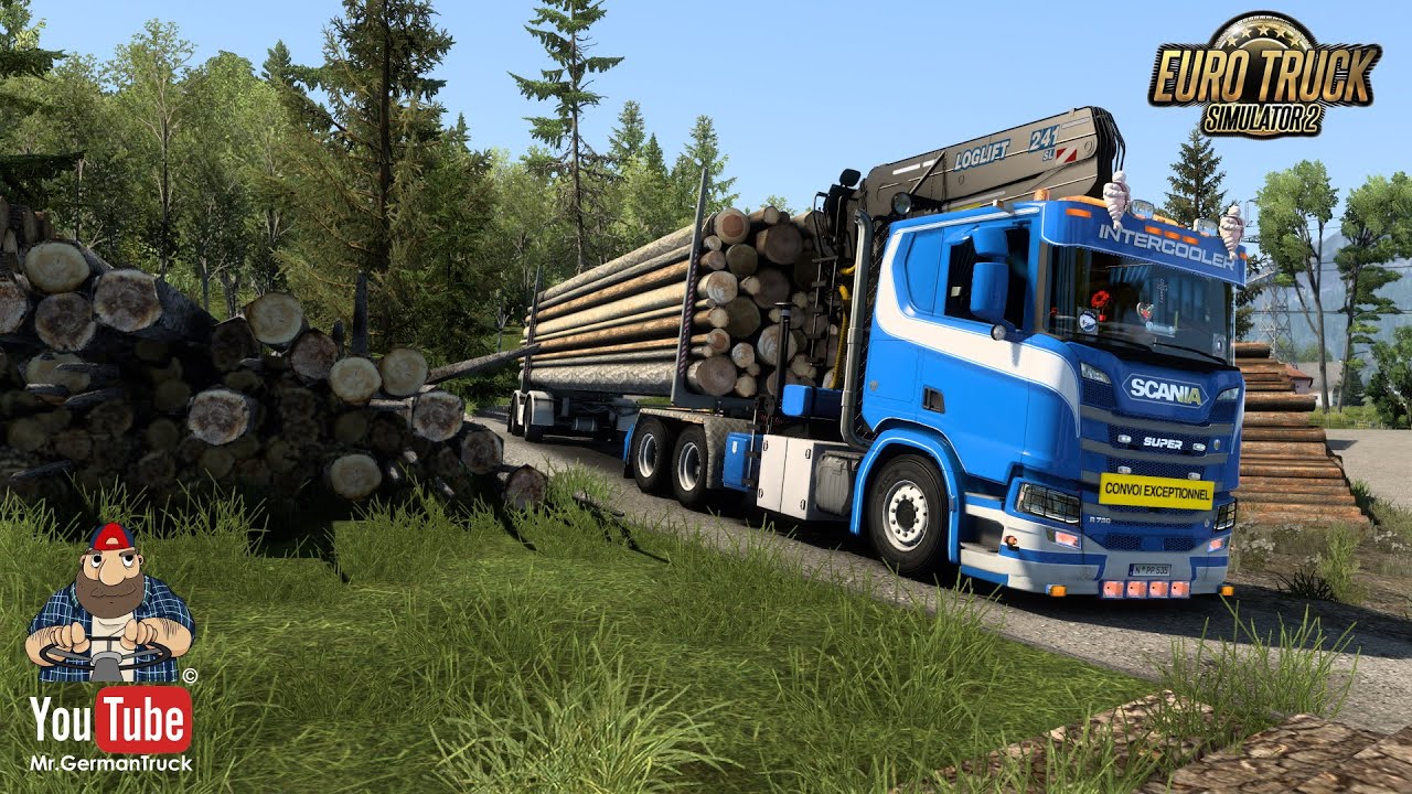 [ETS2 v1.45] Scania R NG Log Lifter + Trailer *Hot or Schrott*