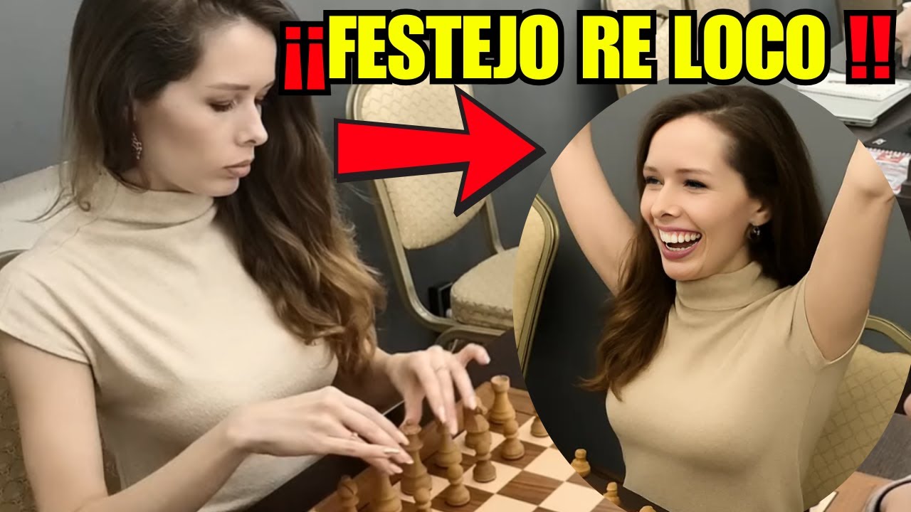 JAJAJ ¡AJEDRECISTA RUSA MUY SERIA GANA Y SE VUELVE LOCA!
