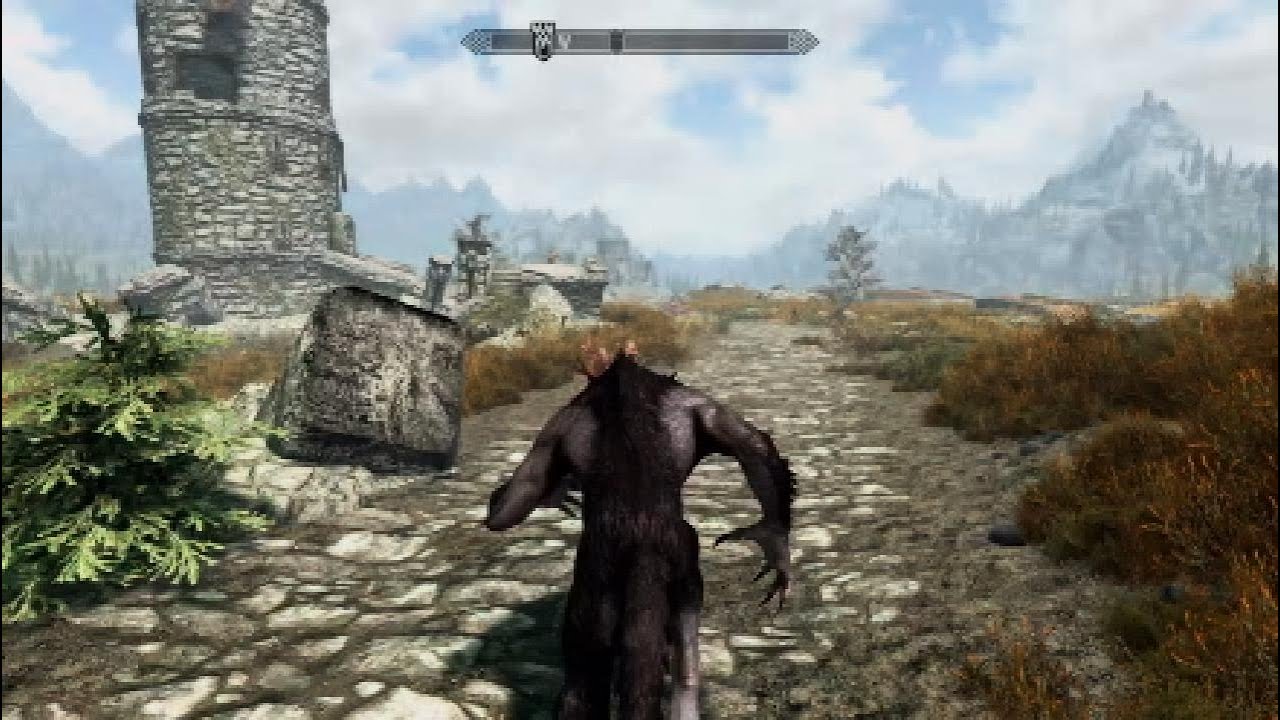 Gameplay de Lobisomem - Skyrim