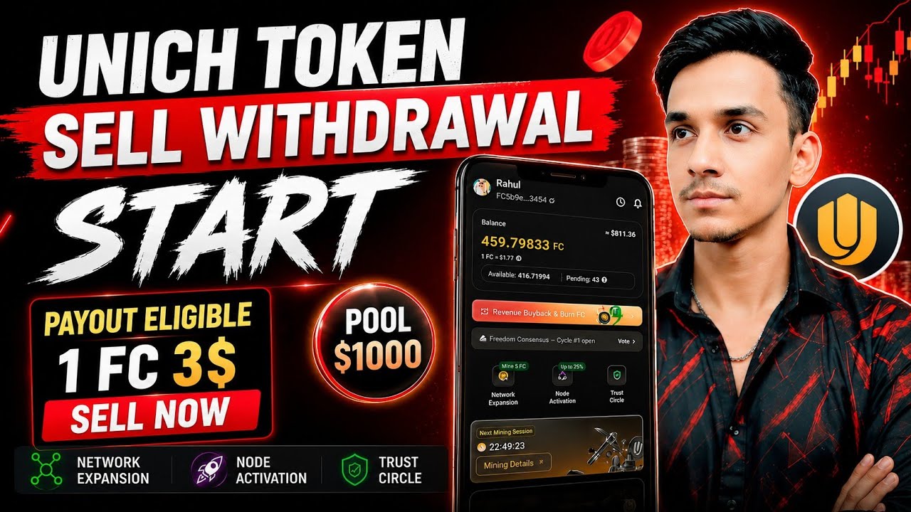 UNICH AIRDROP WITHDRAWAL FC TOKEN💲UNICH REVENUE BUYBACK GUIDE 📌UNICH AIRDROP NEW UPDATE~UNICH PRICE