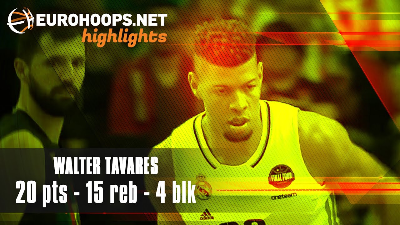 Walter Tavares (20 pts, 15 reb, 4 blk) 💪 FC Barcelona - Real Madrid 66-78 (Final Four Semi)