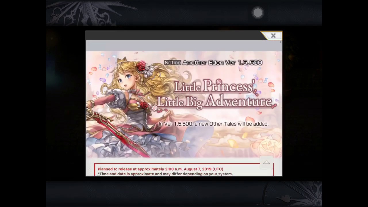 Another Eden Global Update 1.5.500 Dropping! Miyu 5*! Little Princess' Little Big Adventure!
