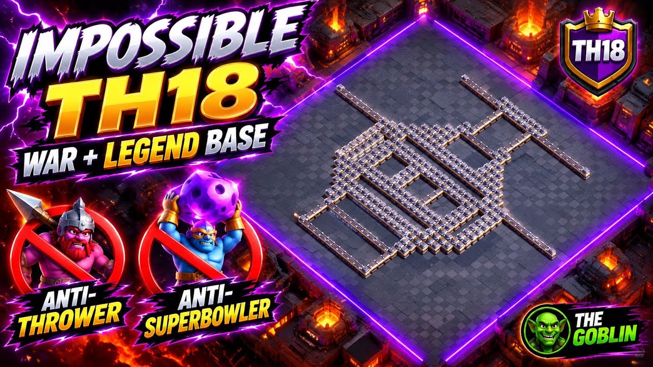 These TH18 Bases Are IMPOSSIBLE to 3-Star! 🔥 | Top 15 War + Legend Bases|Th18 War Base|Anti throwers