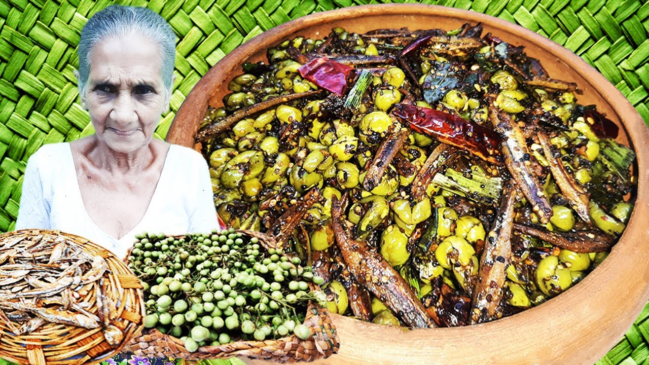 Wild Eggplant with Dried Sprats by Grandma Menu