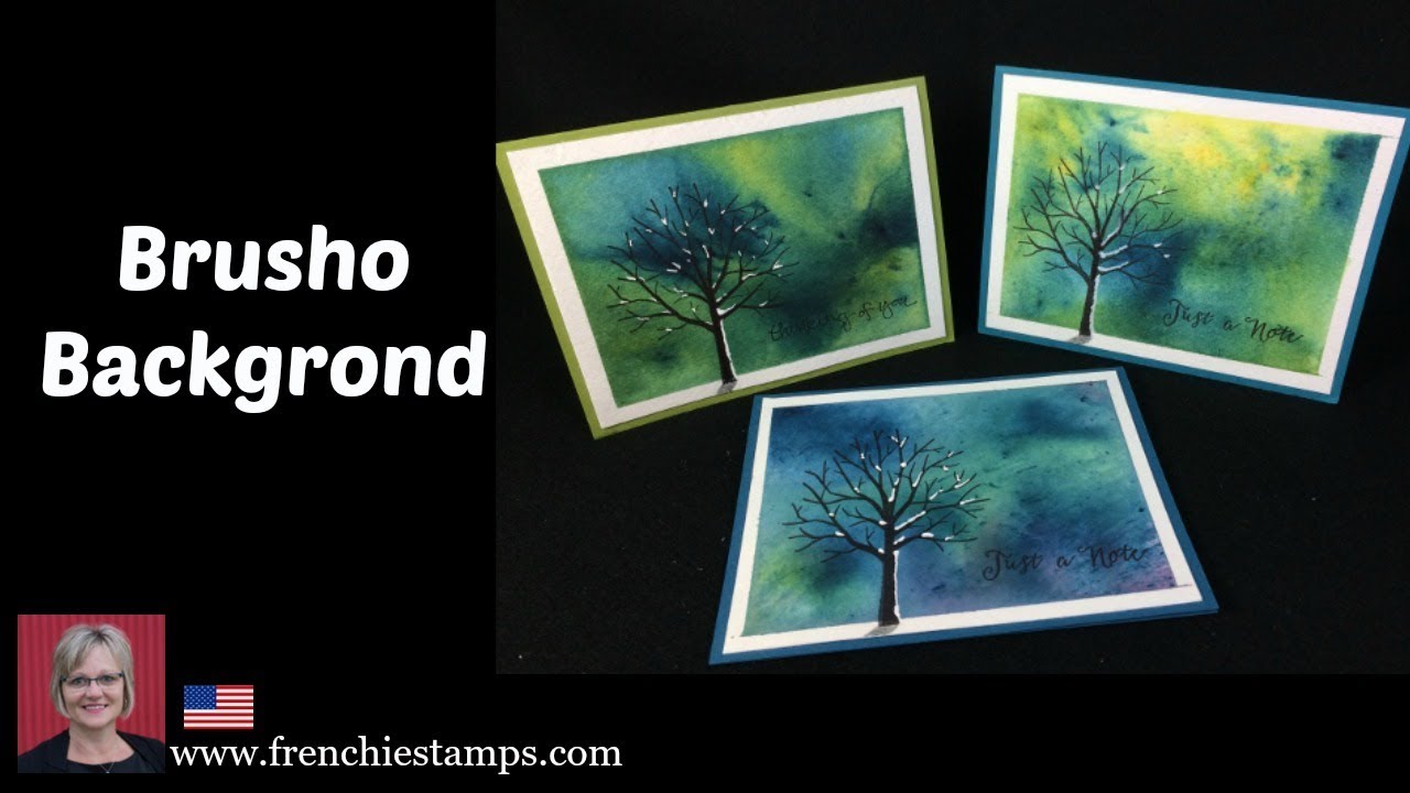 Stampin'Up! Brusho Background