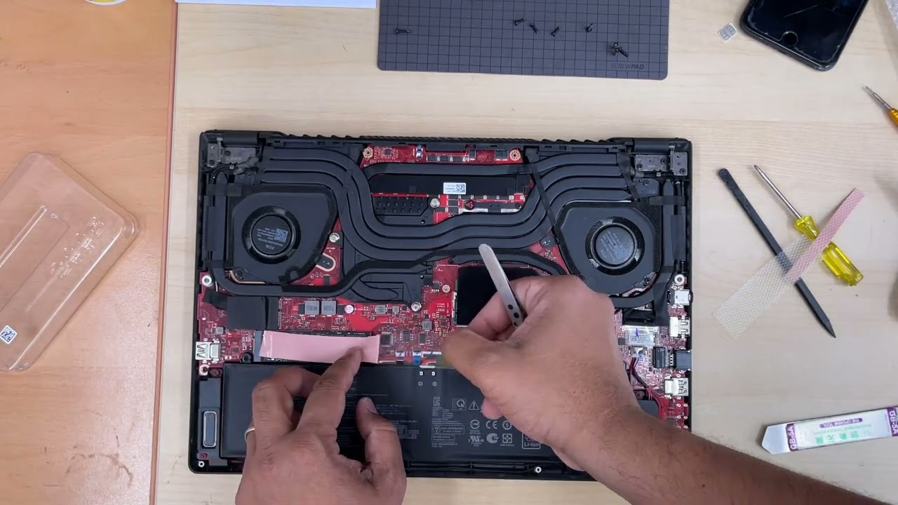 Как установить второй SSD в Asus ROG Zephyrus M16 2022