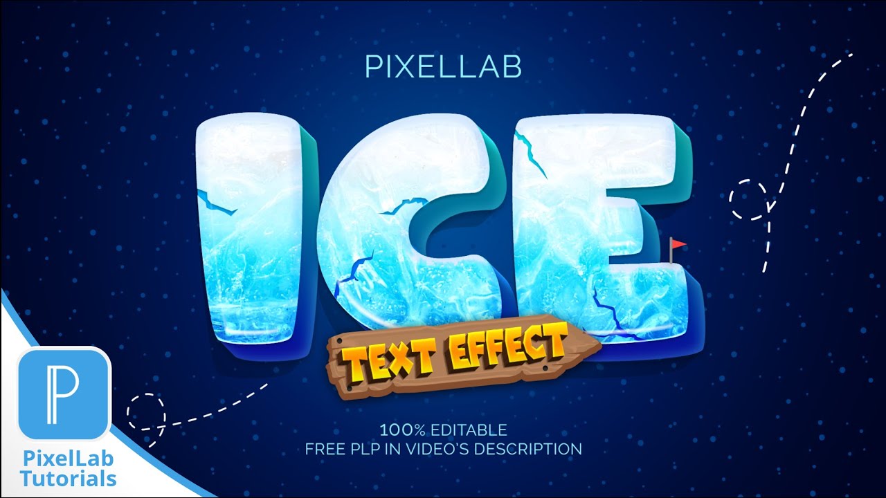 ❄️ Ice Text Effect | PixelLab Tutorial