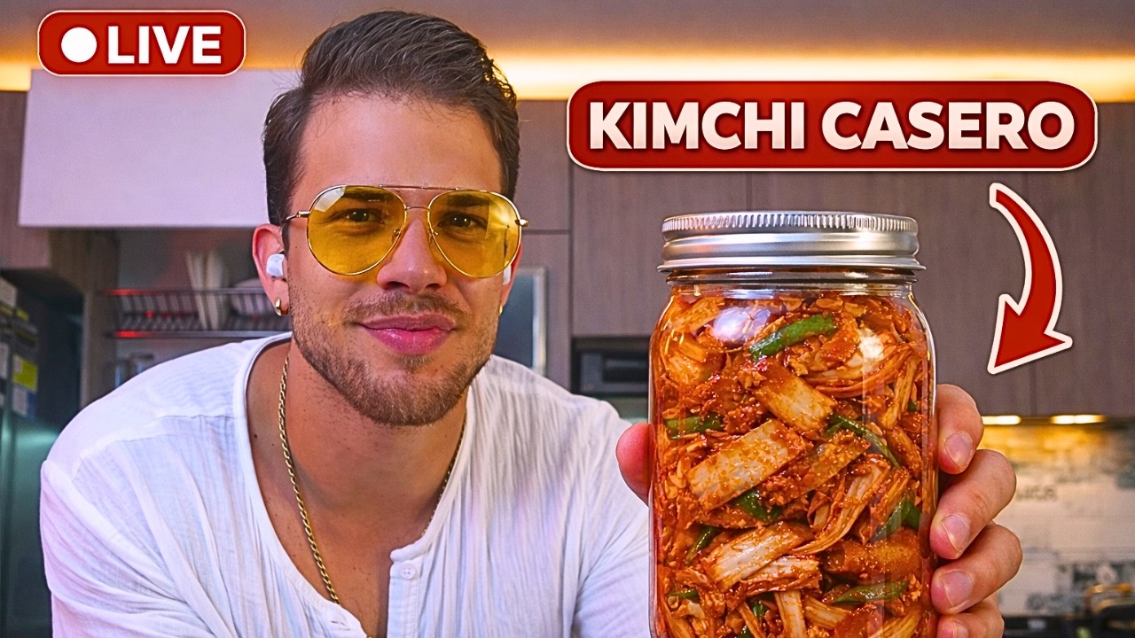 KIMCHI CASERO + CENA SALUDANLE | RECETA EN VIVO @Chefmarkano