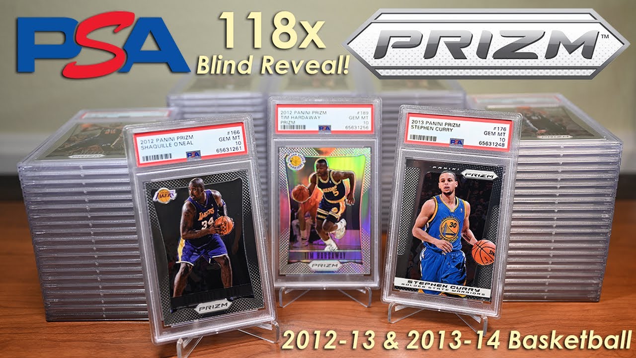 118 Card PSA Prizm Basketball Reveal! 2012-13 and 2013-14 Panini Prizm Blind Reveal! Curry! Shaq!