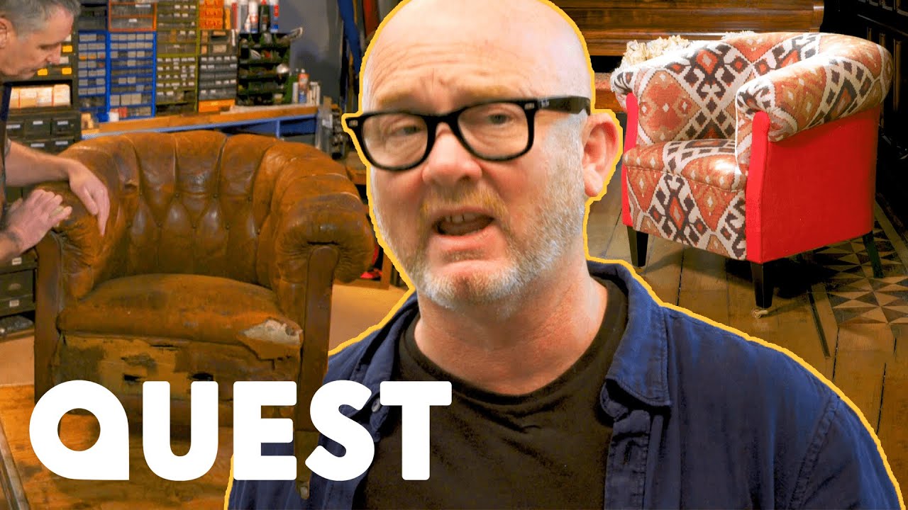 Drew Restores And Upgrades A Period Chesterfield Armchair | Salvage Hunters: The Restorers
